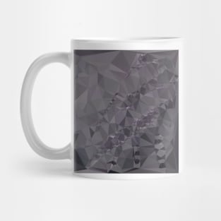 Dark Liver Lavender Abstract Low Polygon Background Mug